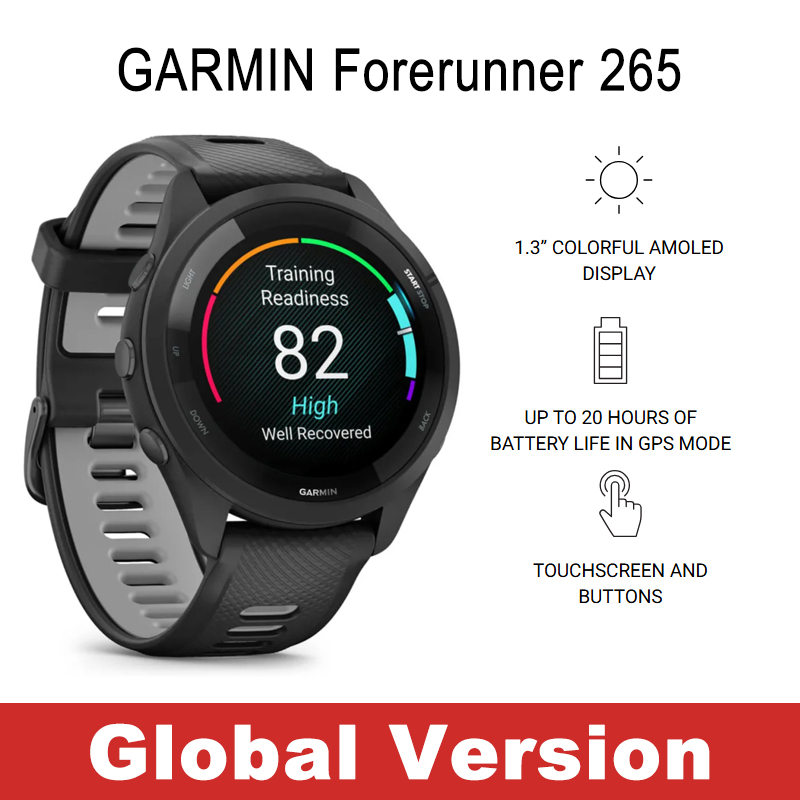 Smartwatch X - การ์มิน ฟอร์รันเนอร์ 265 สมาร์ทวอทช์สำหรับวิ่ง GPS ในตัว