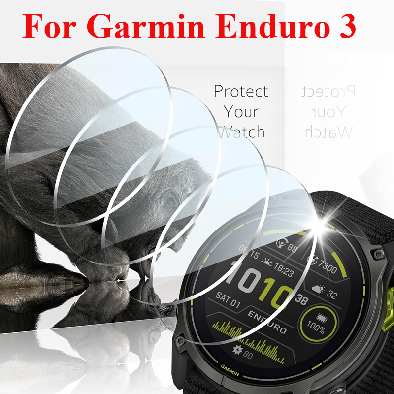 Garmin Smartwatch Accessories - ฟิล์มกระจกนิรภัยสำหรับการ์มิน เอนดูโร 3 สมาร์ทวอทช์ป้องกันหน้าจอกระจกป้องกันฟิล์มอุปกรณ์เสริมสำหรับการ์มิน เอนดูโร 3
