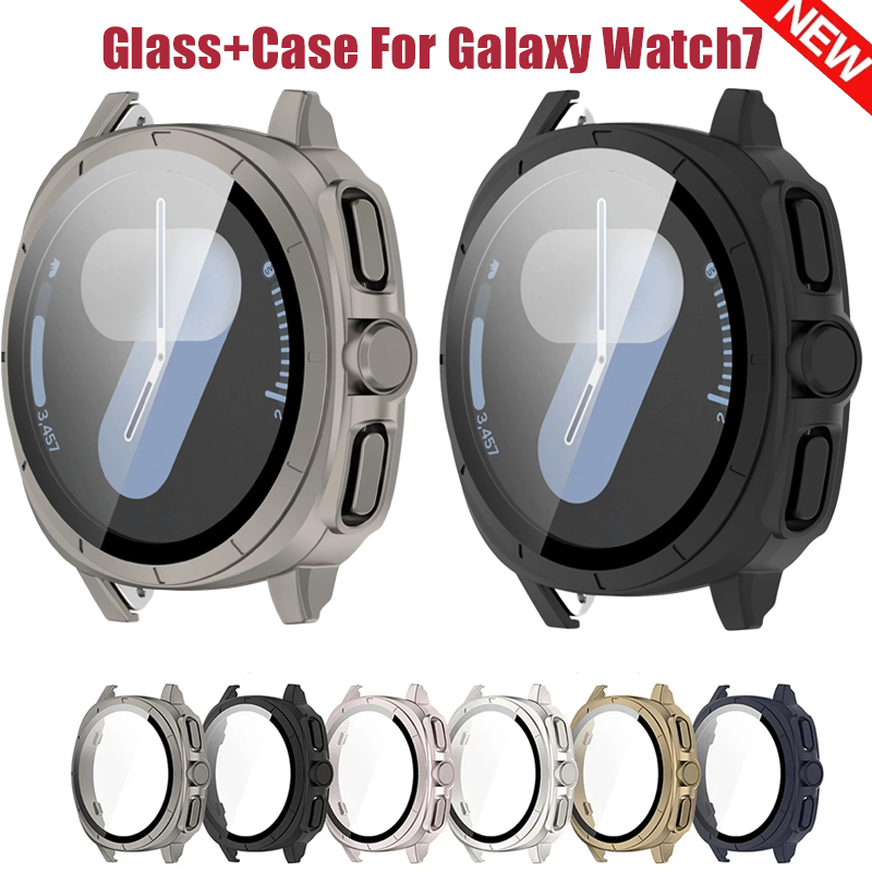 Samsung Smartwatch Accessories - เคส+กระจกสำหรับ Samsung Galaxy Watch 7 ขนาด