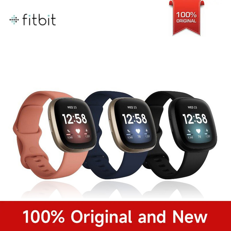 Smartwatch X - ฟิตบิท เวอร์ซา 3 สมาร์ทวอทช์เพื่อสุขภาพและฟิตเนส พร้อมฟังก์ชันติดตามอัตราการเต้นของหัวใจ การนอนหลับ