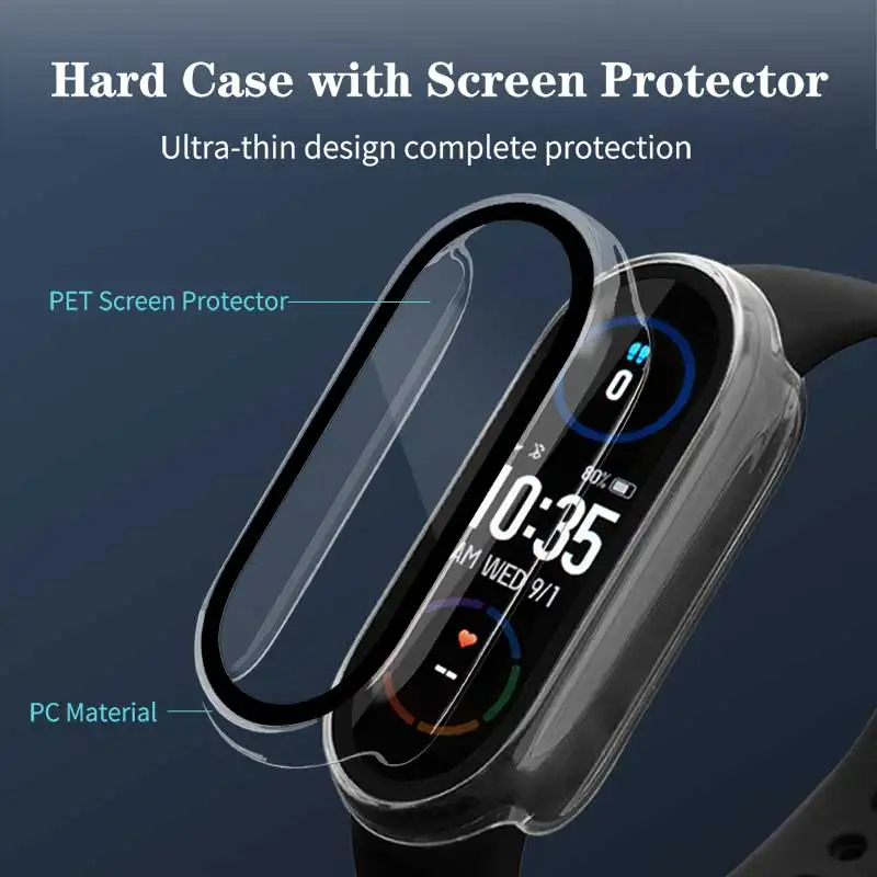 กระจกนิรภัย + PCสําหรับXiaomi  - Garmin Smartwatch Accessories บทวิจารณ์และราคา
