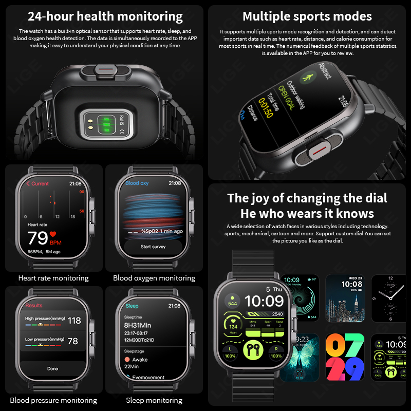 NFC สมาร์ทวอท์ช TWS 2-in-1 ชุด - Smartwatch Headset บทวิจารณ์และราคา
