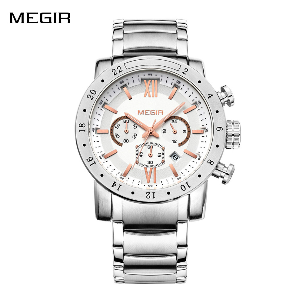 MEGIR นาฬิกาลำลองสแตนเลสสำหรับ - Smartwatch Touch บทวิจารณ์และราคา