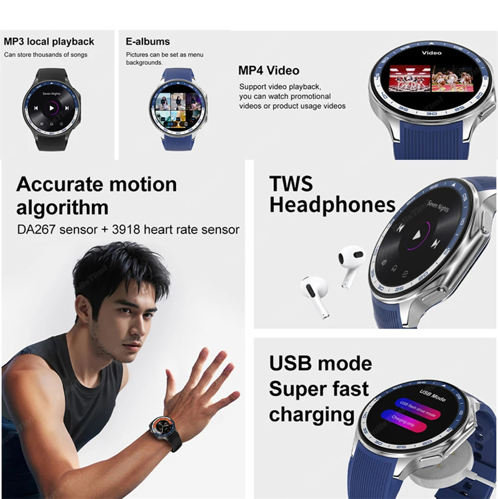 1.43 AMOLEDสมาร์ทนาฬิกา3D Surr - Smartwatch X บทวิจารณ์และราคา