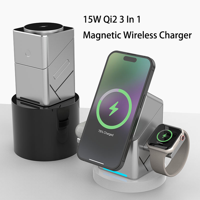 แท่นชาร์จไร้สายแบบหมุนได้ 15W  - Smartwatch Touch บทวิจารณ์และราคา
