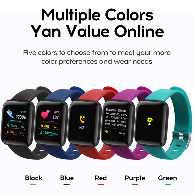 116plus สมาร์ทวอท์ชผู้ชายผู้หญ - Android Smartwatch Accessories บทวิจารณ์และราคา