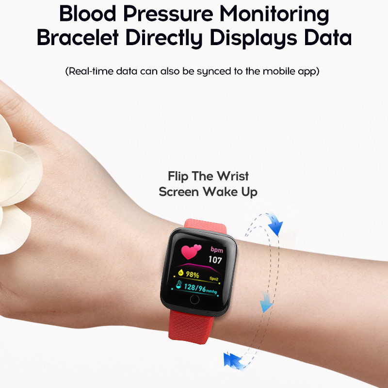 116plus สมาร์ทวอท์ชผู้ชายผู้หญ - Android Smartwatch Accessories บทวิจารณ์และราคา
