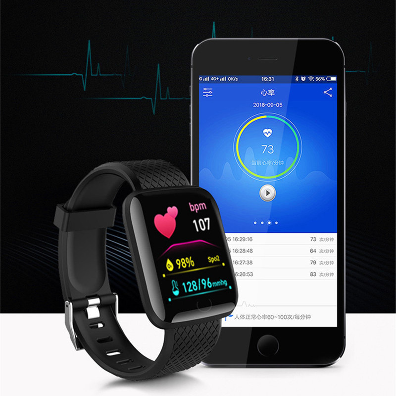 116plus สมาร์ทวอท์ชผู้ชายผู้หญ - Android Smartwatch Accessories บทวิจารณ์และราคา